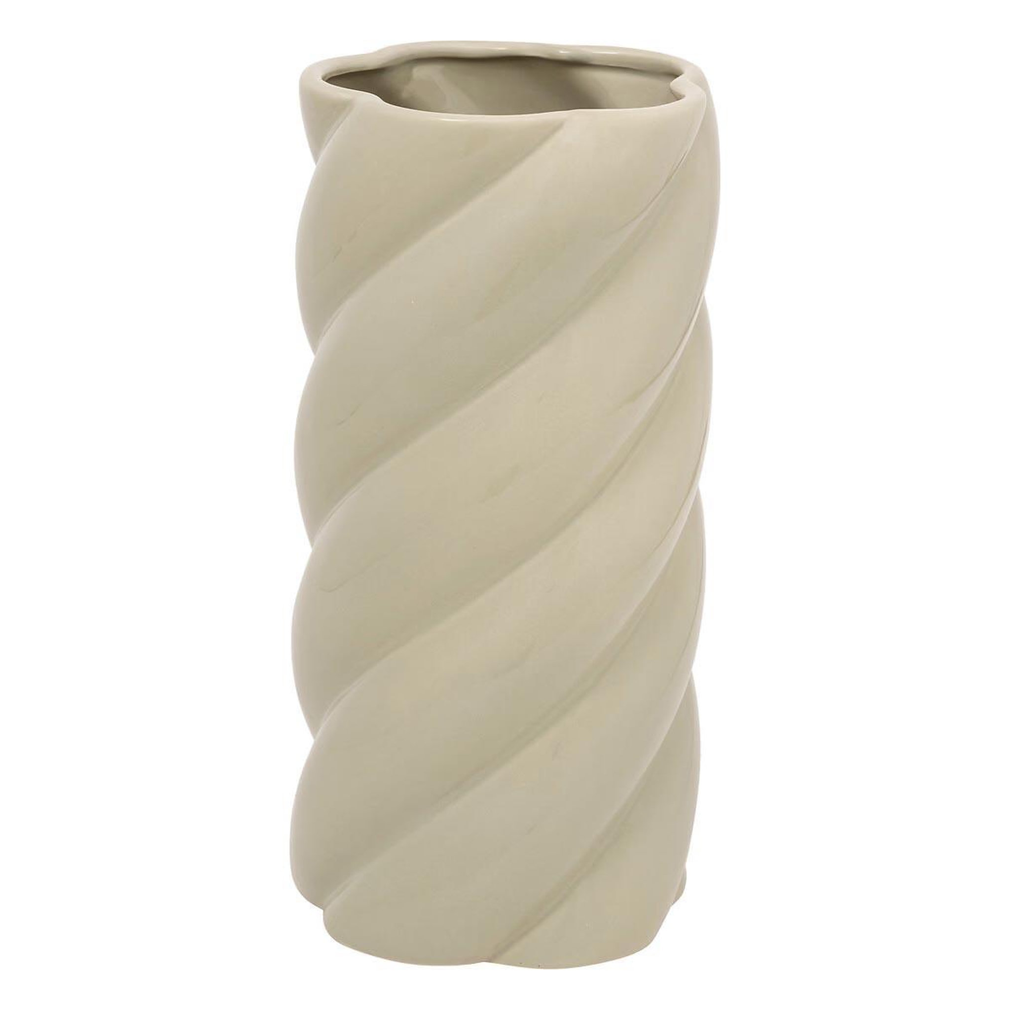 ATMOSPHERA Vase déco en céramique  coby  25cm vert clair