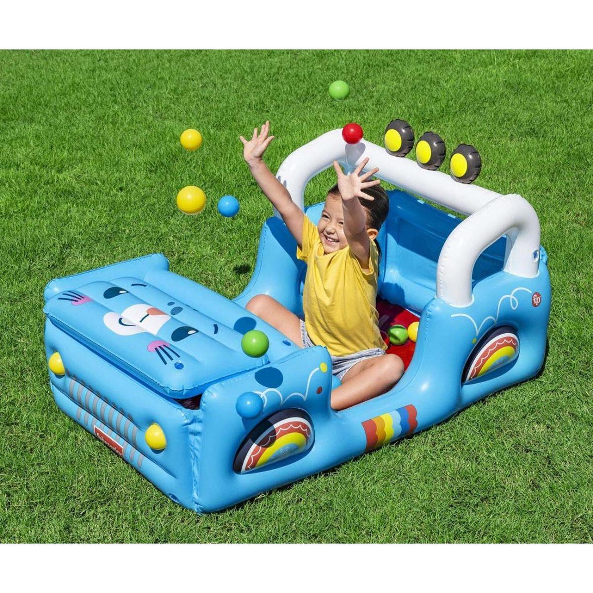 Voir la diapositive 3 : BESTWAY Aire de jeux à balles  93577 fisher-price smilin' safari 1.17m x 76cm x 61cm