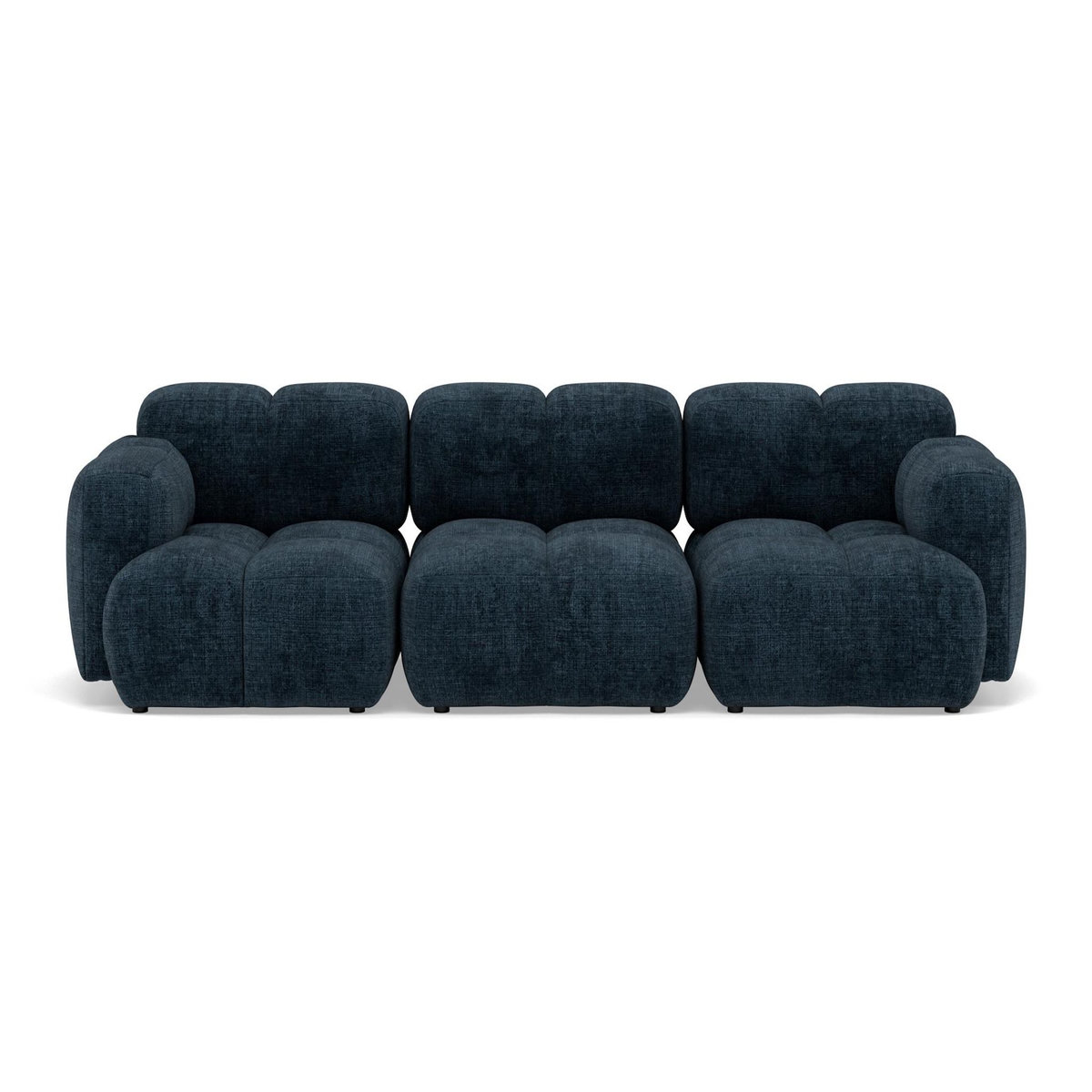 LISA DESIGN Grace - canapé modulable 3 places en velours texturé
