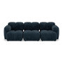 Voir la diapositive 1 : LISA DESIGN Grace - canapé modulable 3 places en velours texturé