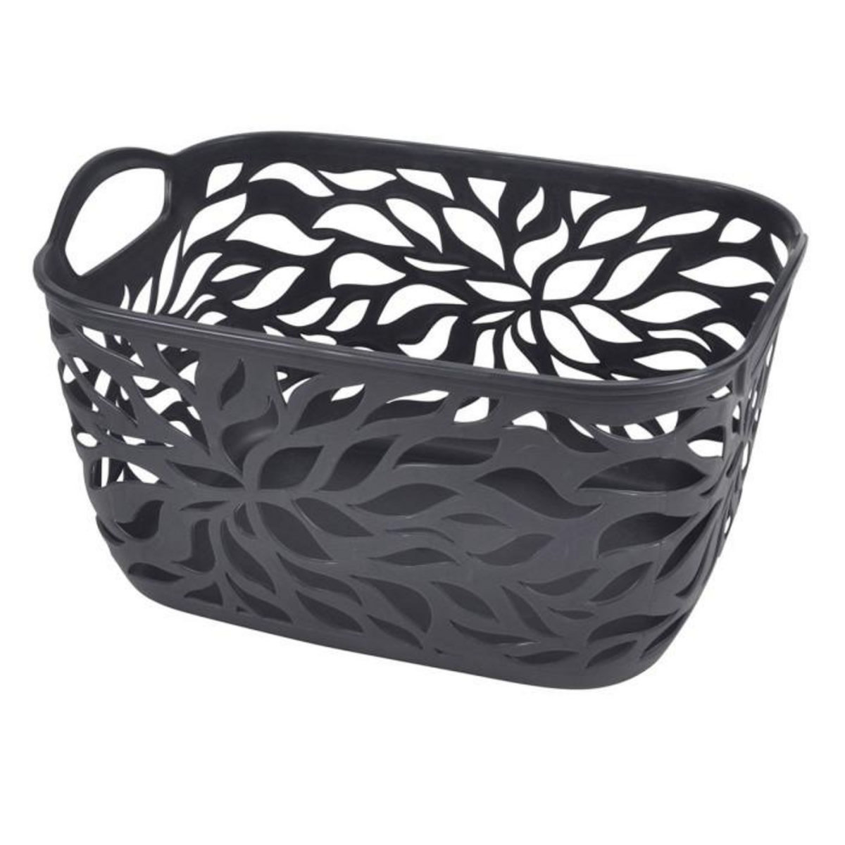Paris Prix Panière à Linge  Motif Végétal  7,5L Anthracite