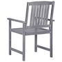 Voir la diapositive 3 : VIDAXL Chaises de jardin lot de 4 Bois massif d'acacia Gris