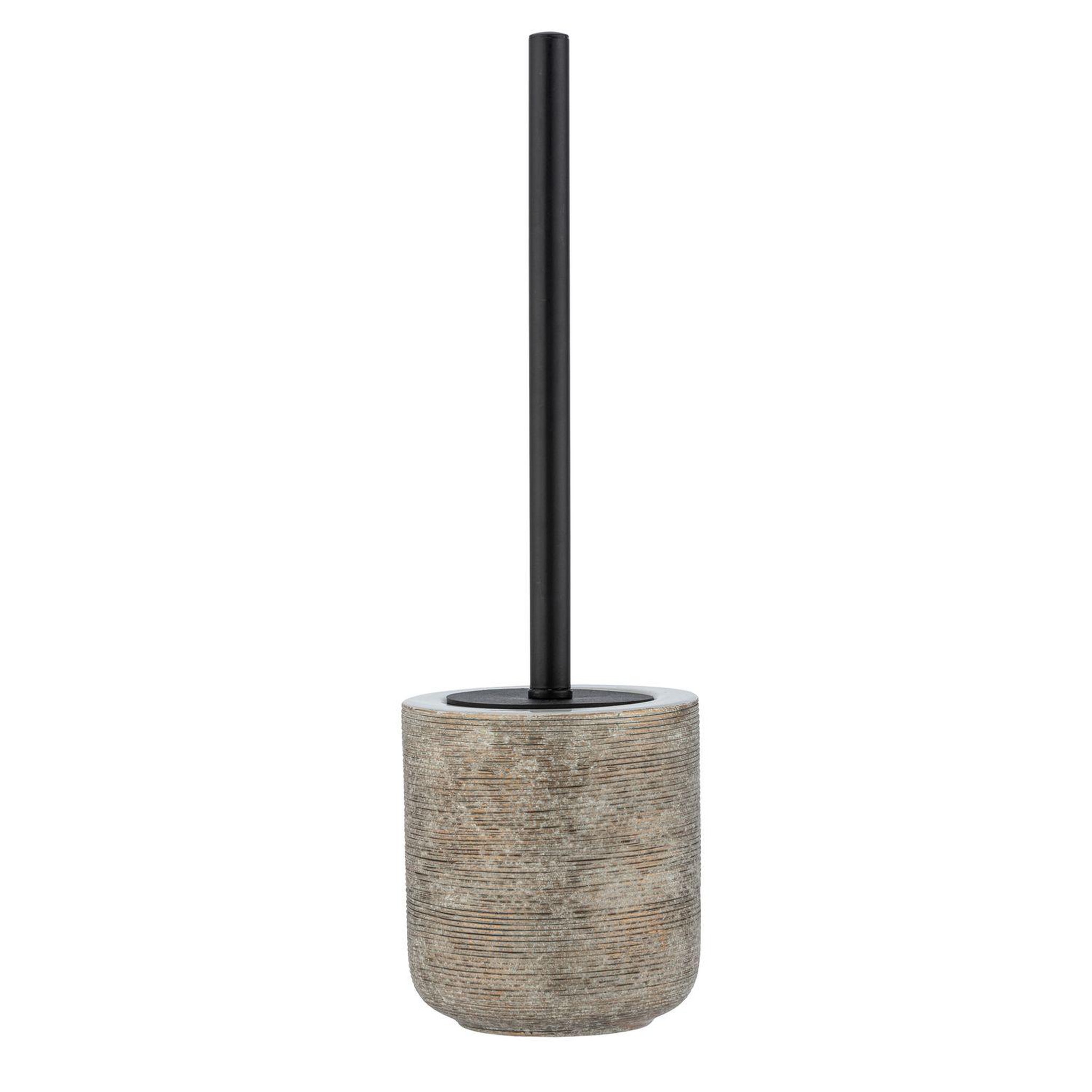 Voir la diapositive 2 : Wenko Brosse WC design naturel en relief Fedio - Beige