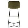 Voir la diapositive 4 : Paris Prix Chaise de Bar Design  Laurent  103cm Vert