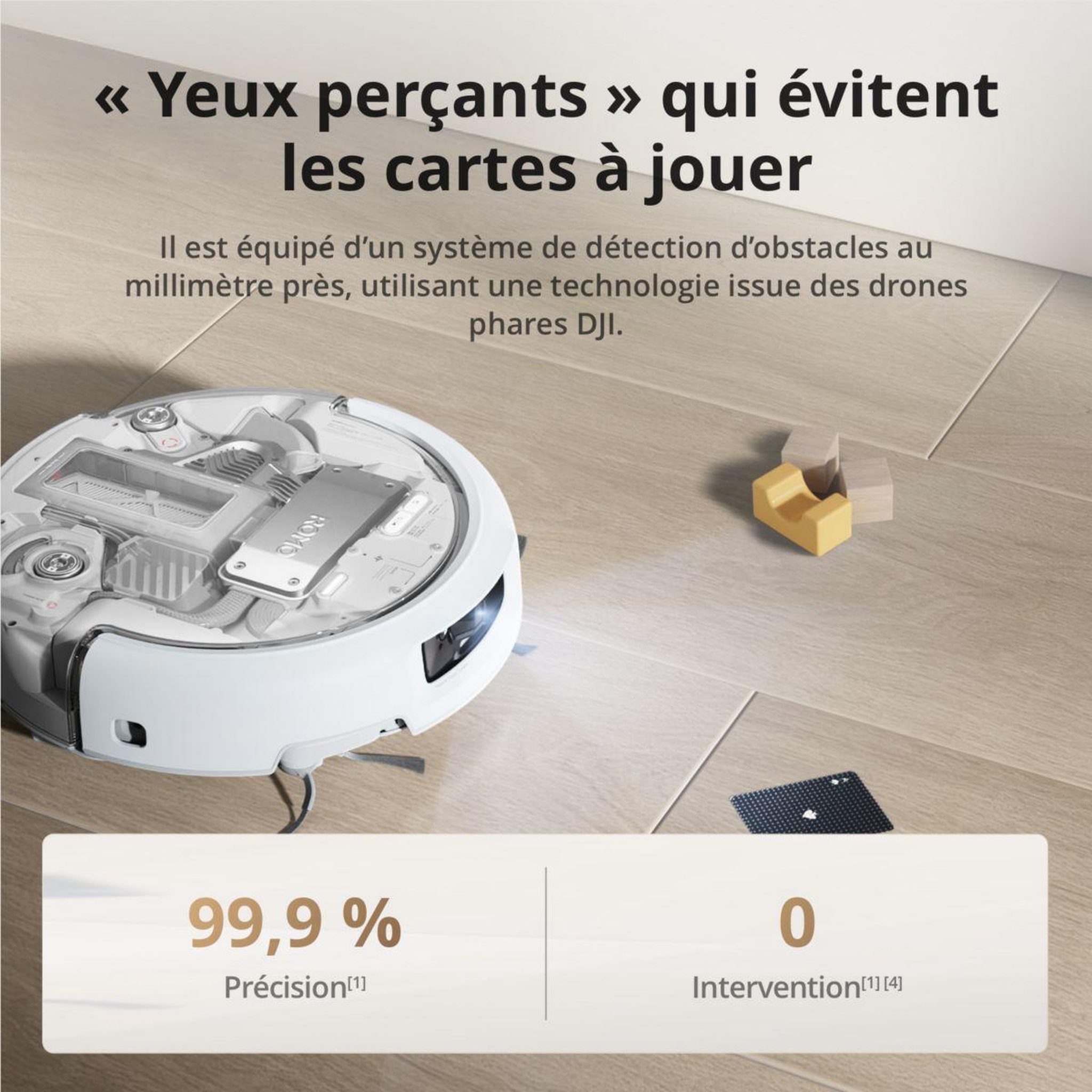 Voir la diapositive 4 : DJI Robot aspirateur laveur romo a