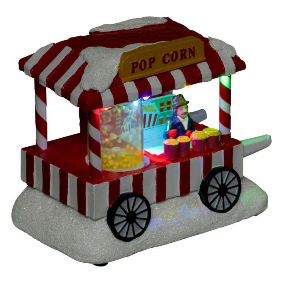 FEERIC LIGHT & CHRISTMAS Village de Noël  Popcorn  14cm Multicolore