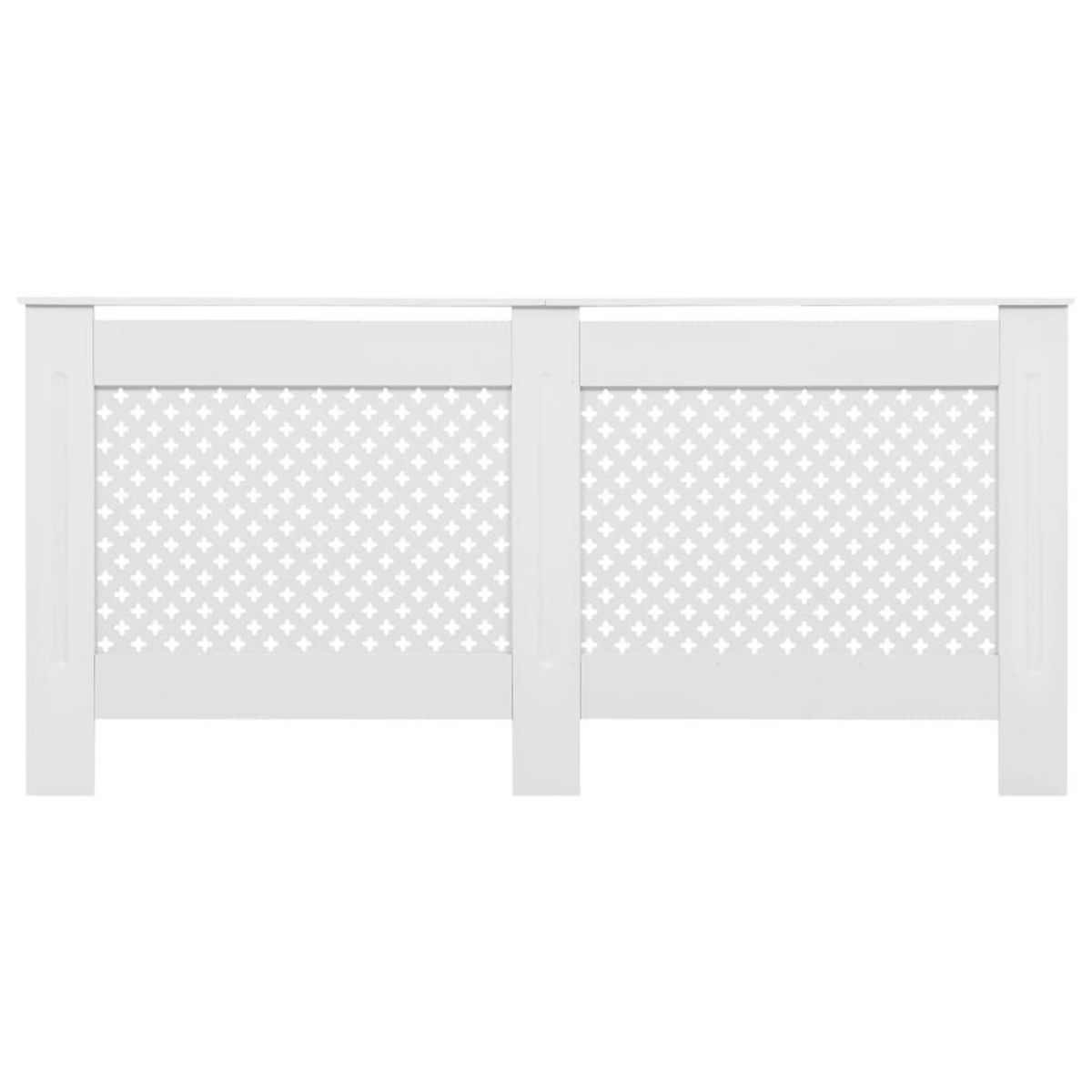 VIDAXL Cache-radiateur Blanc 172x19x81,5 cm MDF