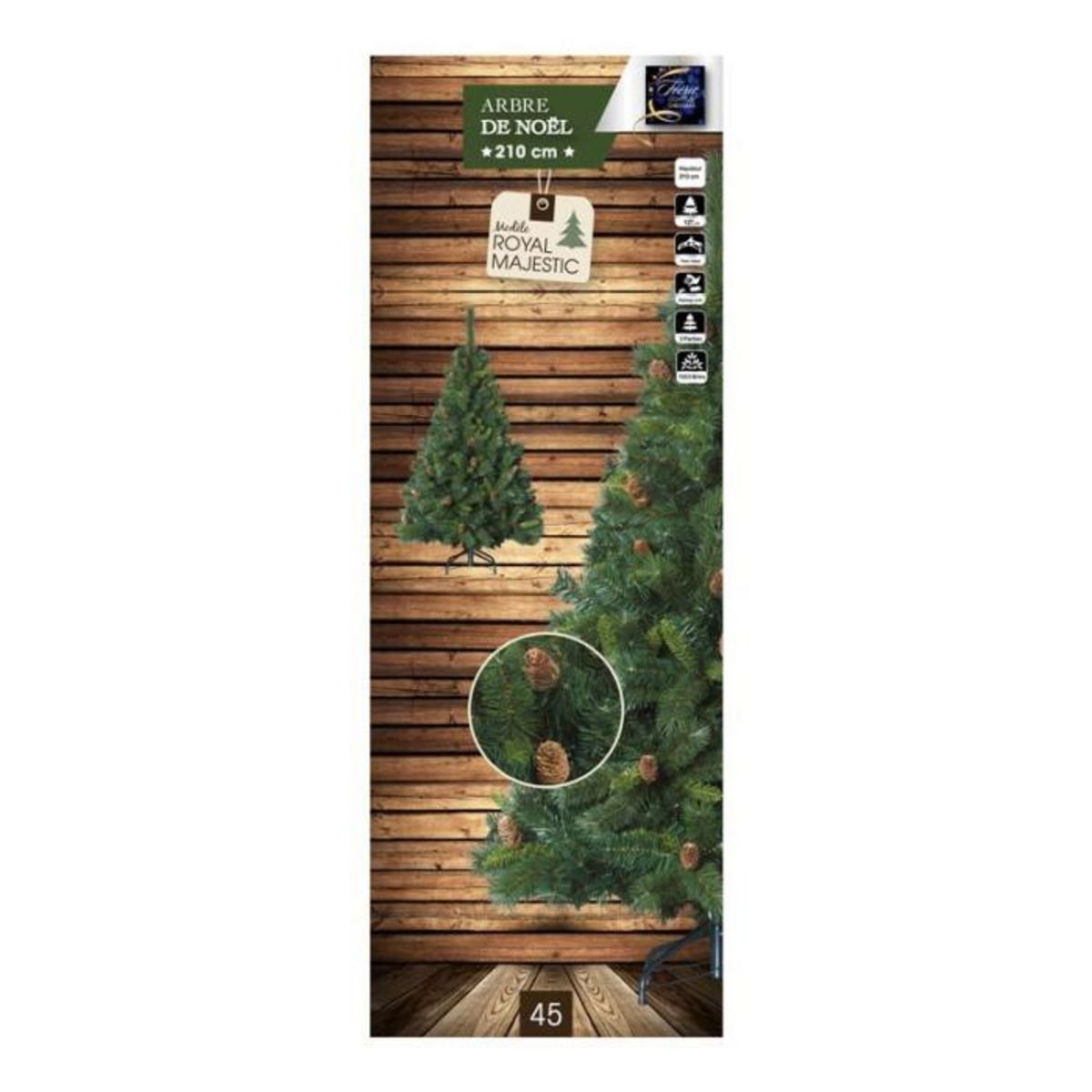 FEERIC LIGHT & CHRISTMAS Sapin de Noël  Royal Majestic  210cm Vert