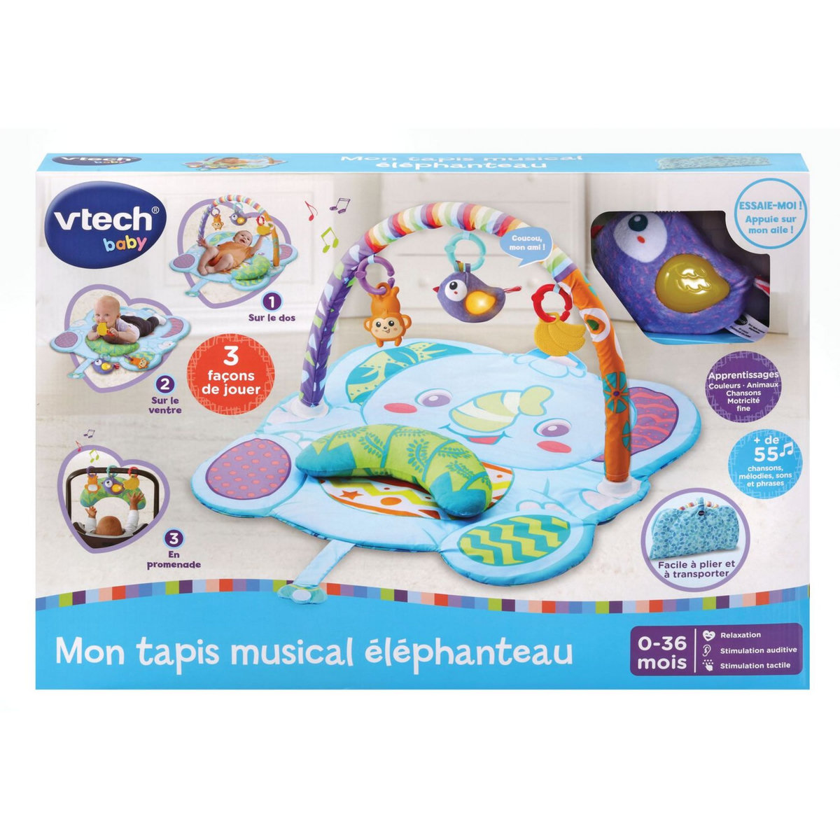 VTECH Mon tapis musical éléphanteau