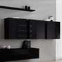 Voir la diapositive 2 : Paris Prix Meuble TV Mural Design  Switch VII  340cm Noir