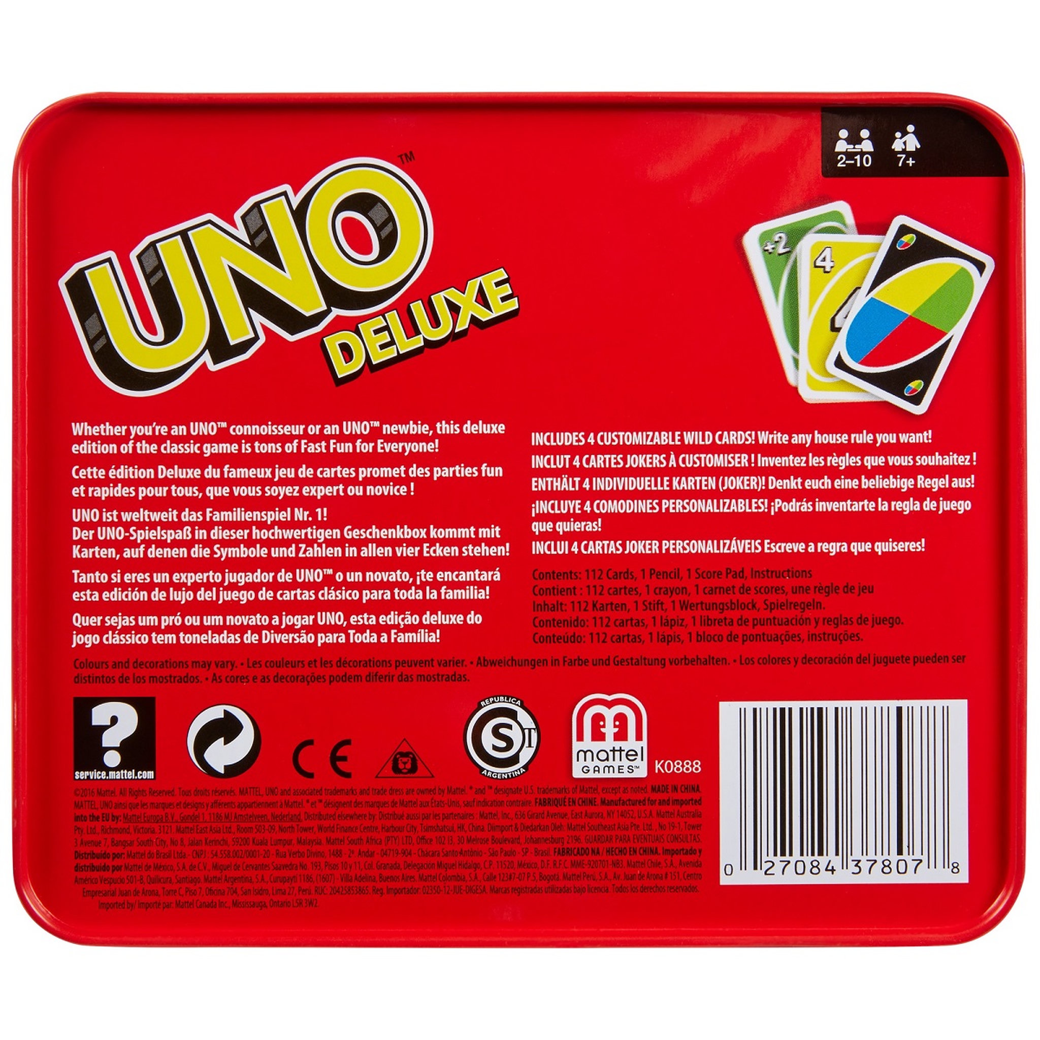 Voir la diapositive 4 : MATTEL Uno Deluxe