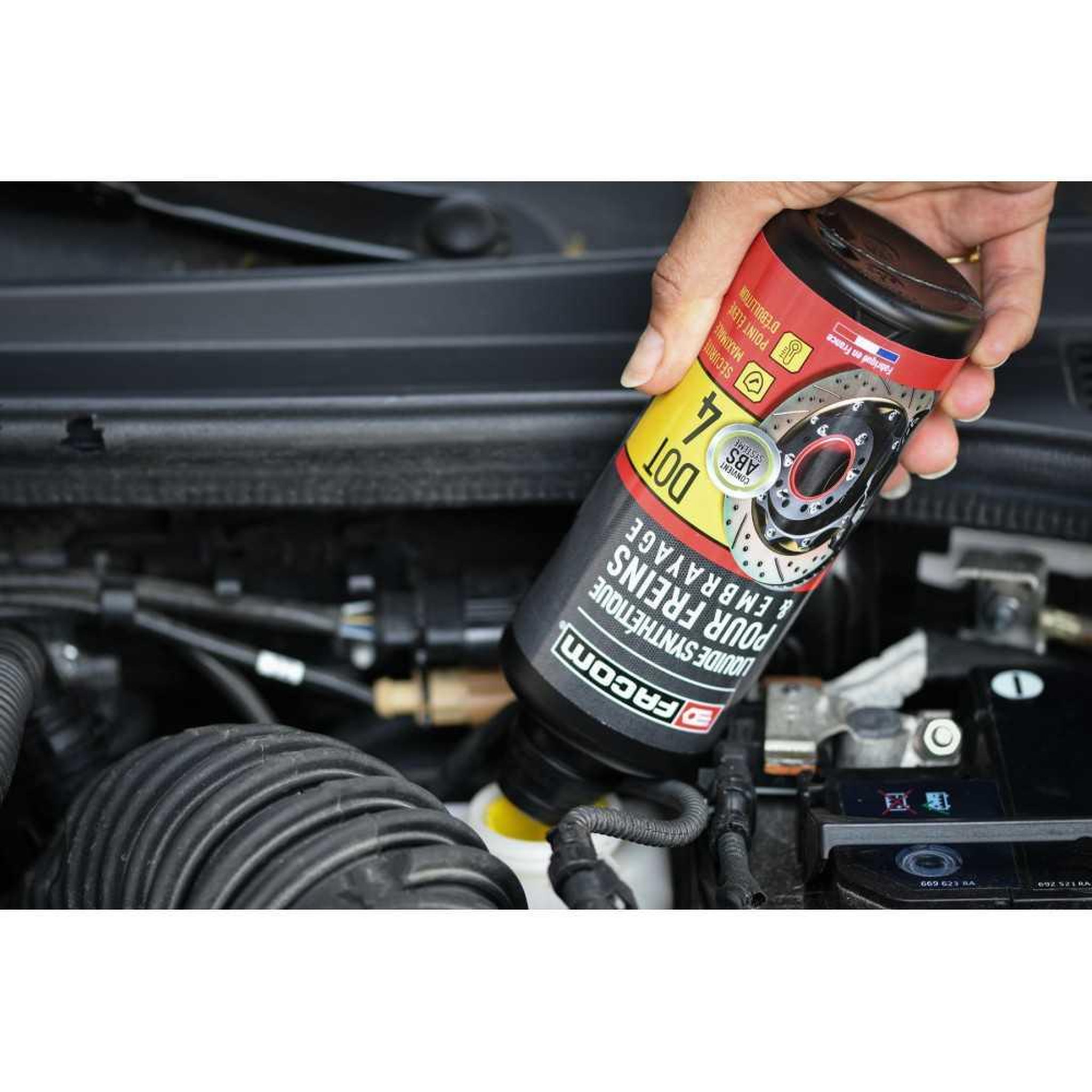 Voir la diapositive 3 : FACOM Facom liquide de frein synthétique dot 4 500 ml pour systèmes de freinage et d'embrayage
