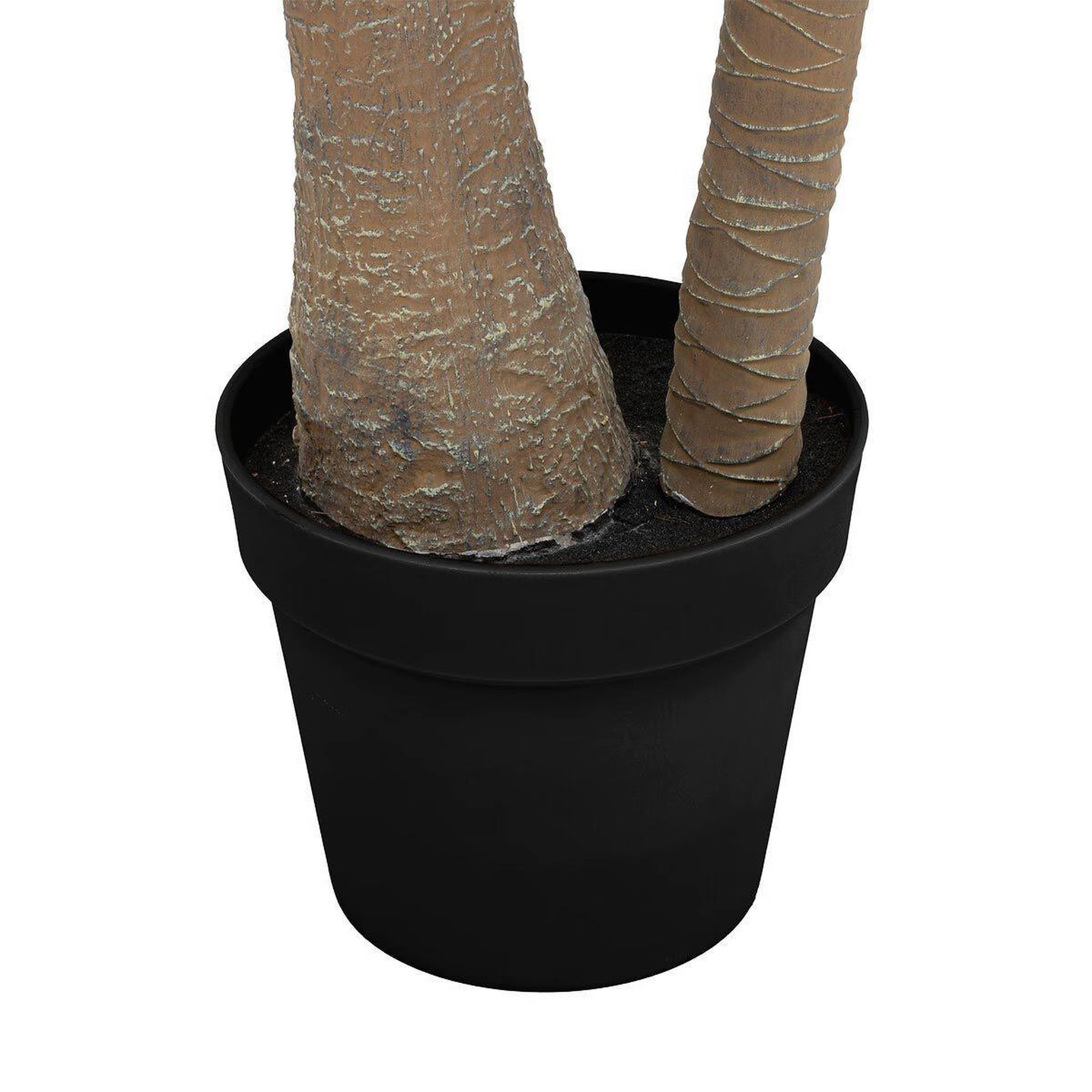 Voir la diapositive 3 : ATMOSPHERA Palmier artificiel 2 troncs  tropical boudoir  180cm vert