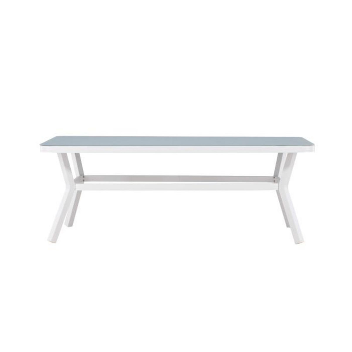 Paris Prix Table de Jardin  Virya  200cm Blanc & Gris
