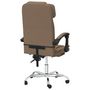 Voir la diapositive 5 : VIDAXL Fauteuil de massage inclinable de bureau Marron Tissu
