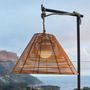 Voir la diapositive 2 : Lumisky Suspension nomade FUJY Bois Poly rotin D40CM