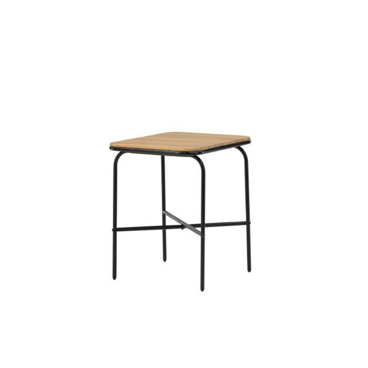 Paris Prix Table de Jardin en Bois  Holmbeck  88cm Naturel