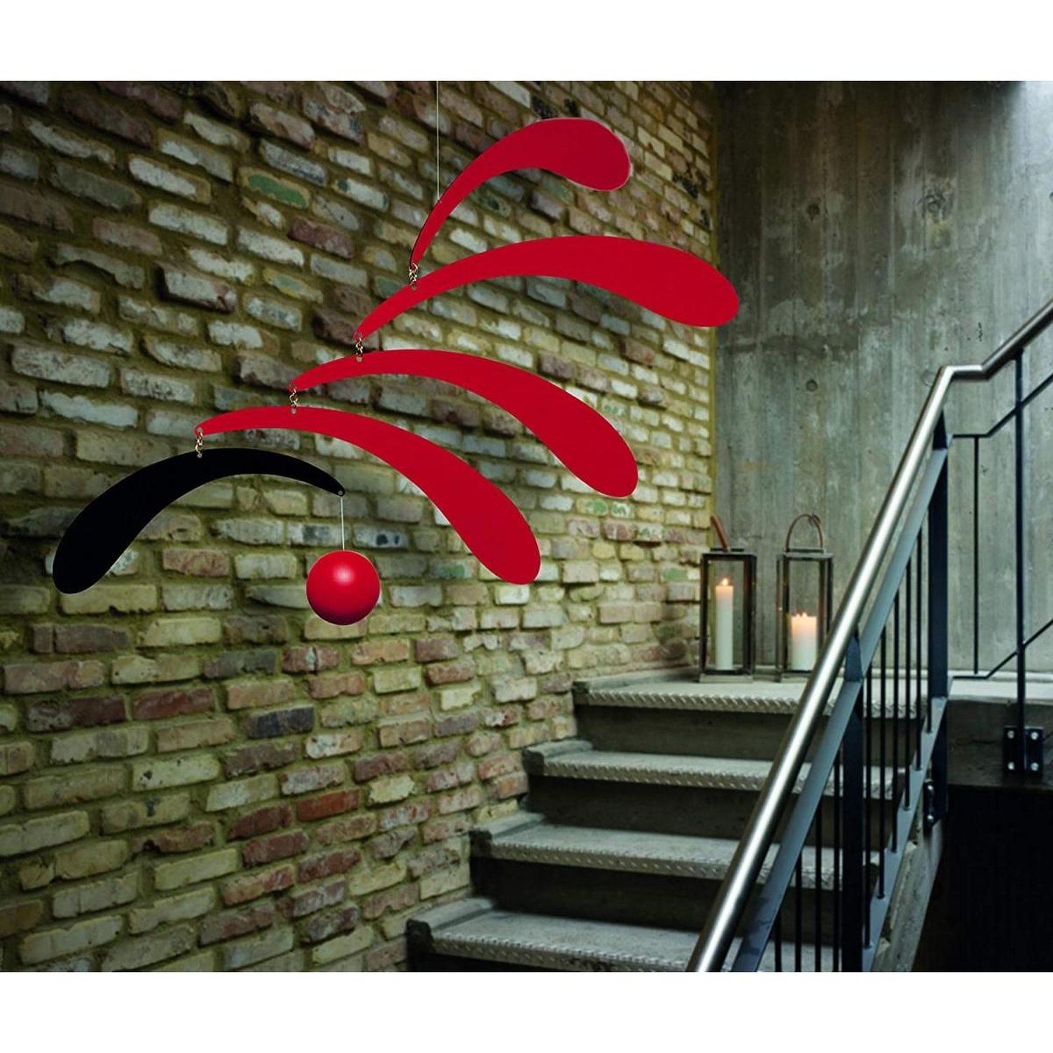 Voir la diapositive 2 : Flensted Flowing Rhythm Red 90x170cm