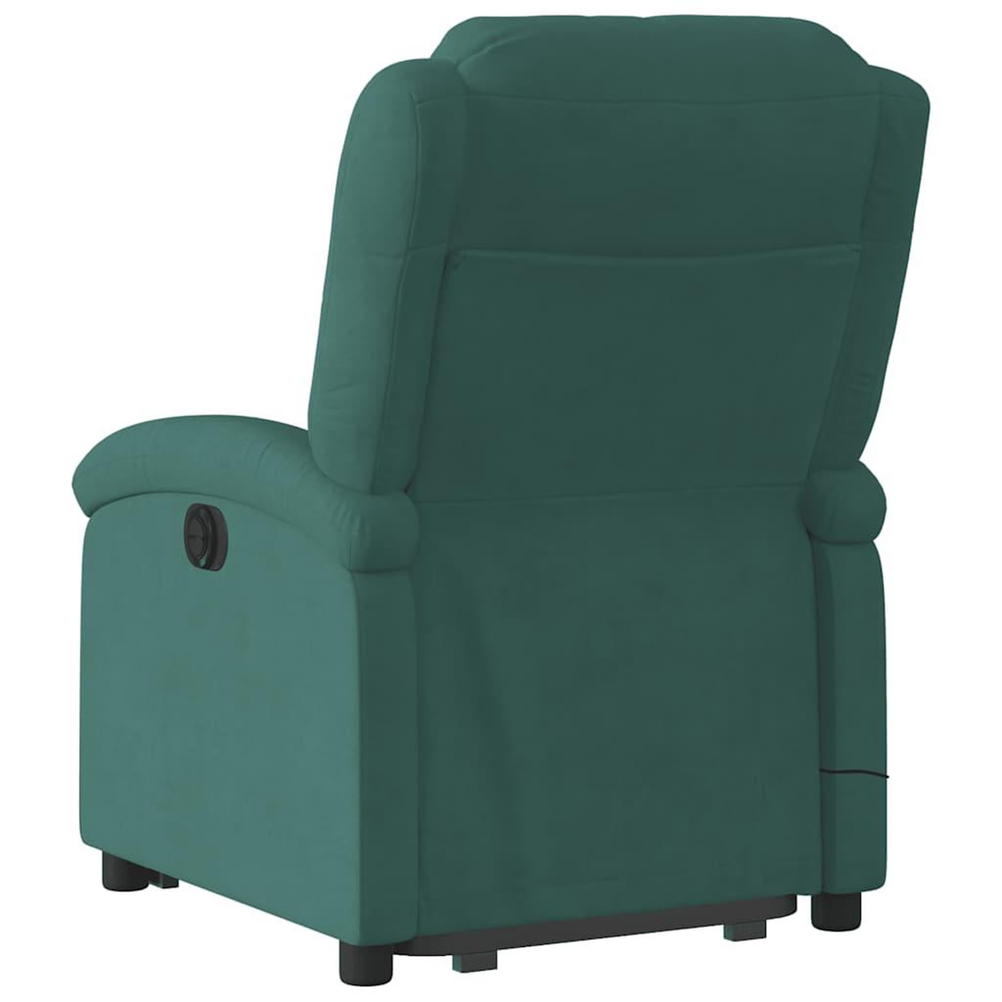 Voir la diapositive 5 : VIDAXL Fauteuil de massage inclinable Vert fonce Velours