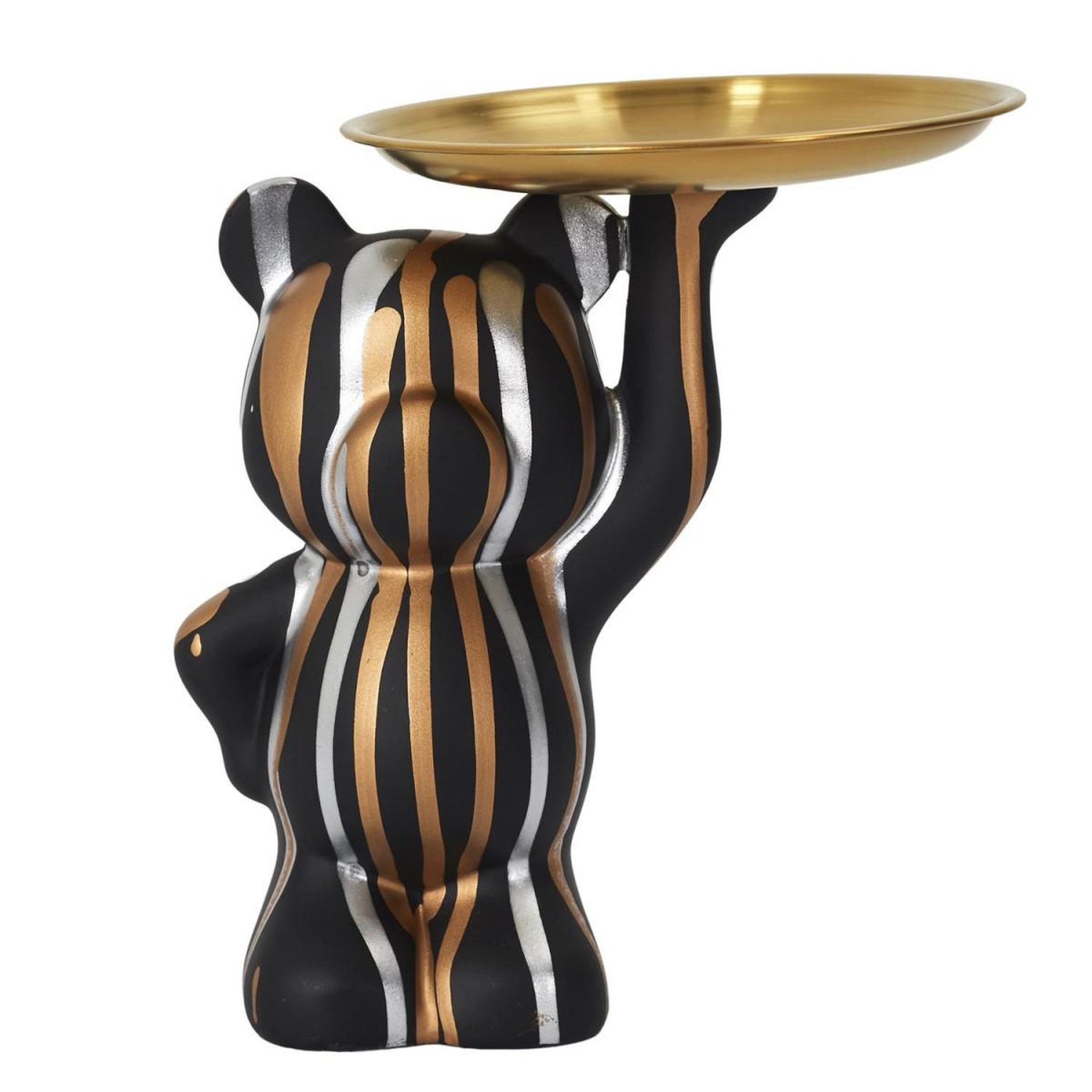 Voir la diapositive 2 : The Home Deco Factory Vide-poche statue  ourson  23cm noir