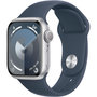 Voir la diapositive 1 : APPLE Montre connectée Serie 9 45mm Aluminium/Argent Bleu Orage S/M