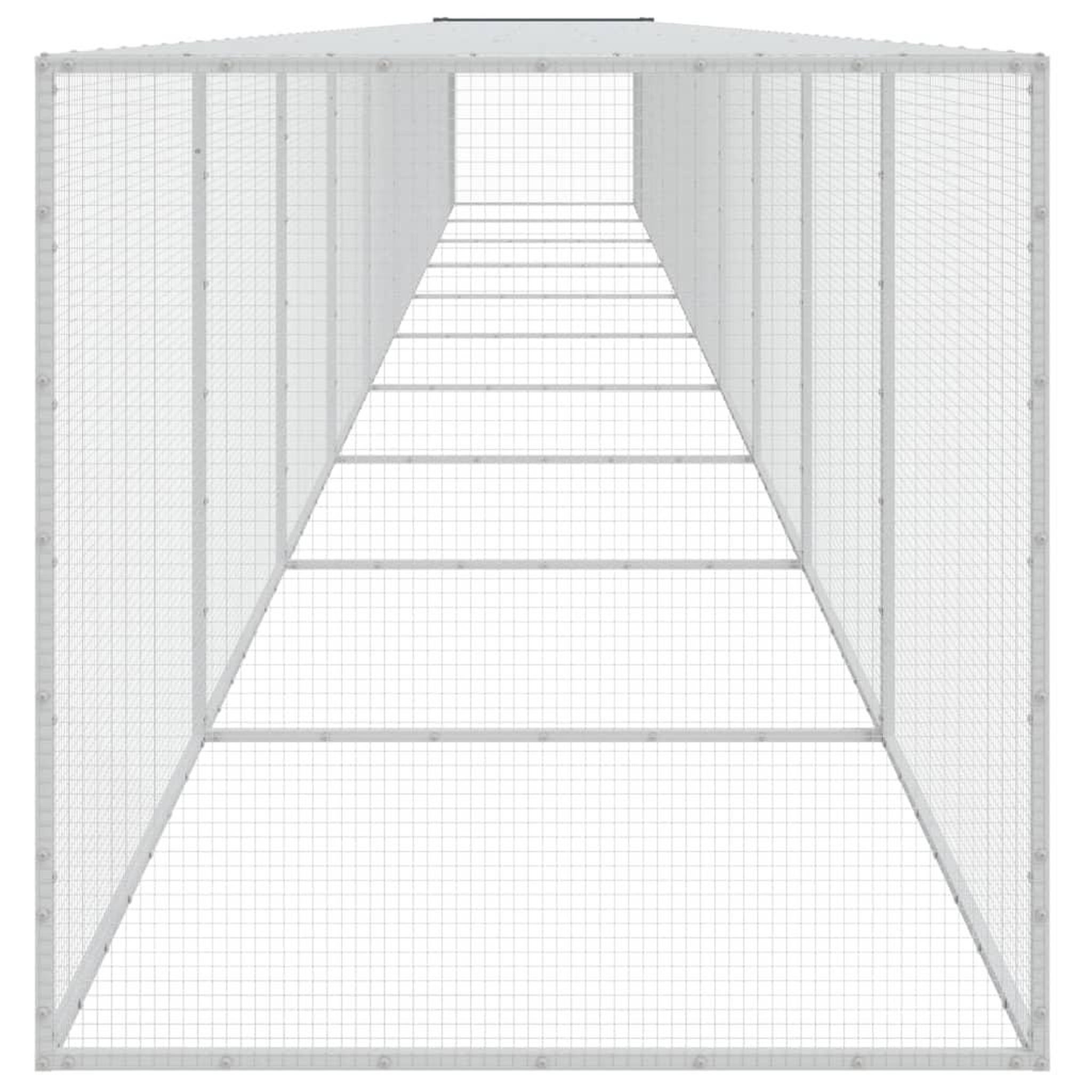 Voir la diapositive 4 : VIDAXL Poulailler avec toit anthracite 1003x98x90 cm acier galvanise