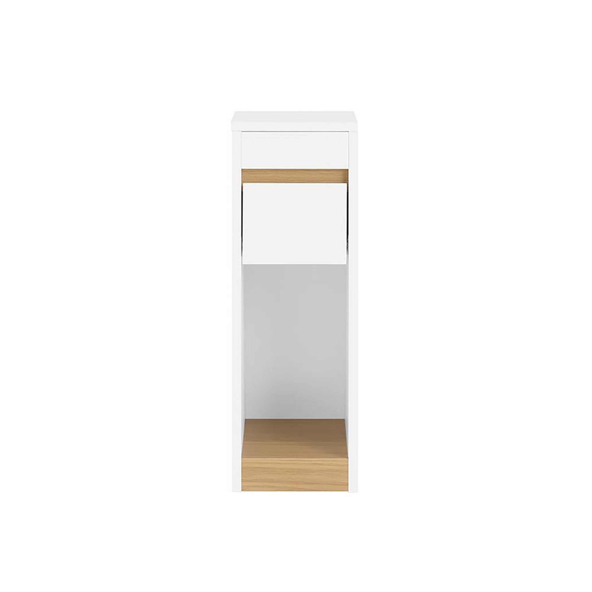 SOBUY SoBuy - Table De Chevet à un tiroir - Blanc - 35x20x60cm - Minimaliste - FBT163-NW