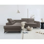 Voir la diapositive 1 : BEST MOBILIER Aneta - canapé d'angle gauche 5 places - convertible avec coffre et têtières - en velours