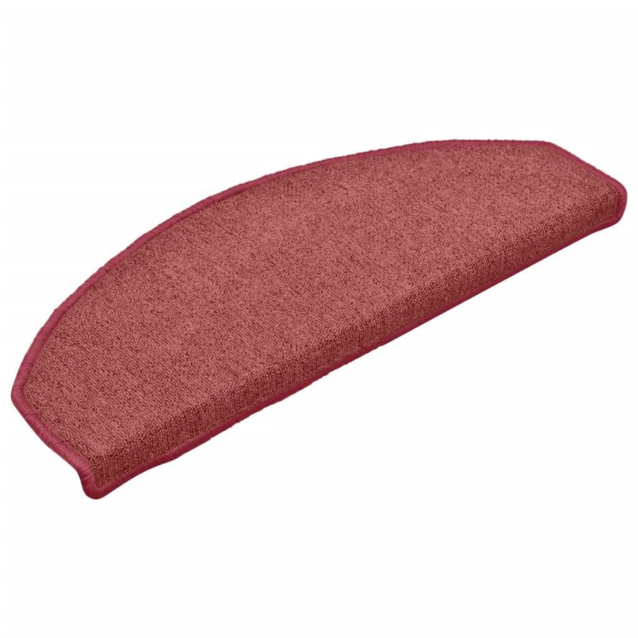 Voir la diapositive 3 : VIDAXL Tapis de marches d'escalier 15 pcs Rouge 65x24x4 cm