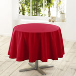 Paris Prix Nappe Ronde Antitache  Essentiel  180cm Rouge