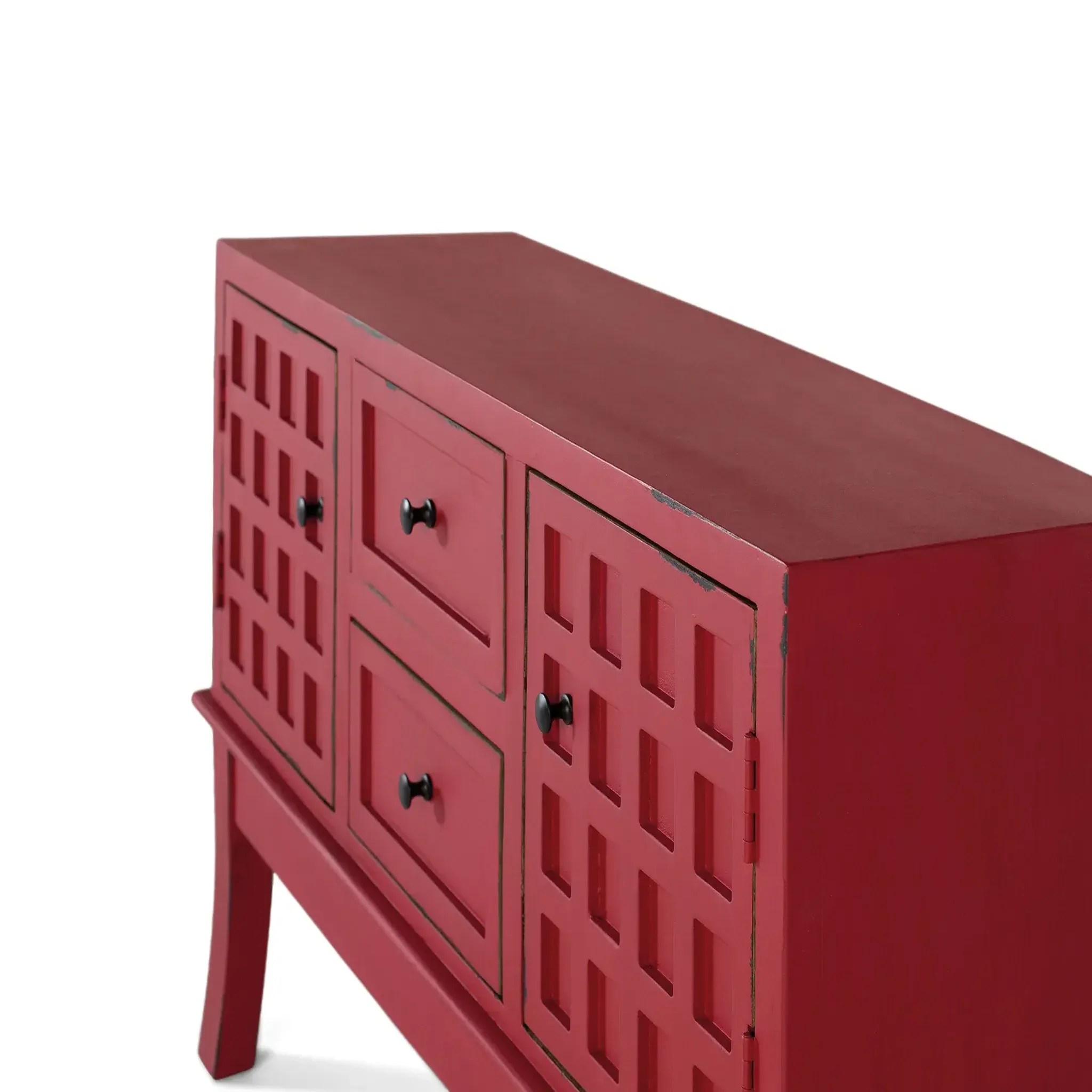 Voir la diapositive 3 : GINER Y COLOMER SL Console en bois de manguier 108 cm style contemporain oriental