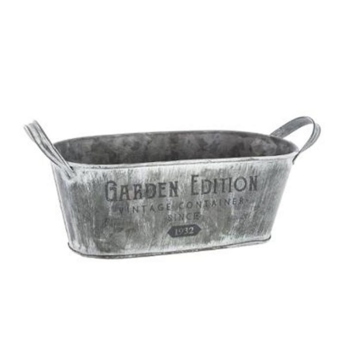 ATMOSPHERA Lot de 3 Jardinières Métal  Spring Garden  33cm Gris