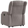 Voir la diapositive 4 : VIDAXL Fauteuil inclinable electrique taupe tissu