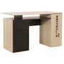 Voir la diapositive 3 : Bureau style industriel 2 portes 1 tiroir L120cm INDUSTRY