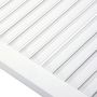 Voir la diapositive 4 : VIDAXL Portes d armoire à persiennes 4pcs blanc 99,3x59,4cm pin massif