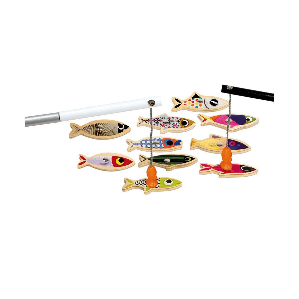 Juratoys-Janod Jeu de peche a la Ligne Sardine