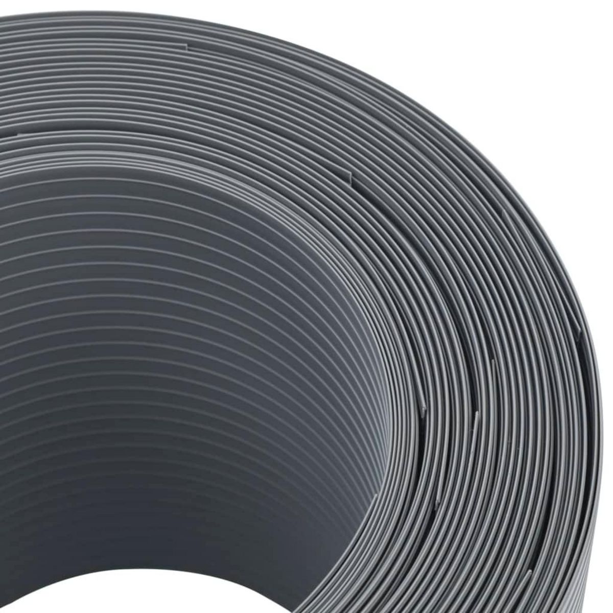 VIDAXL Brises-vues de jardin 10 pcs gris 252,5x19 cm PVC