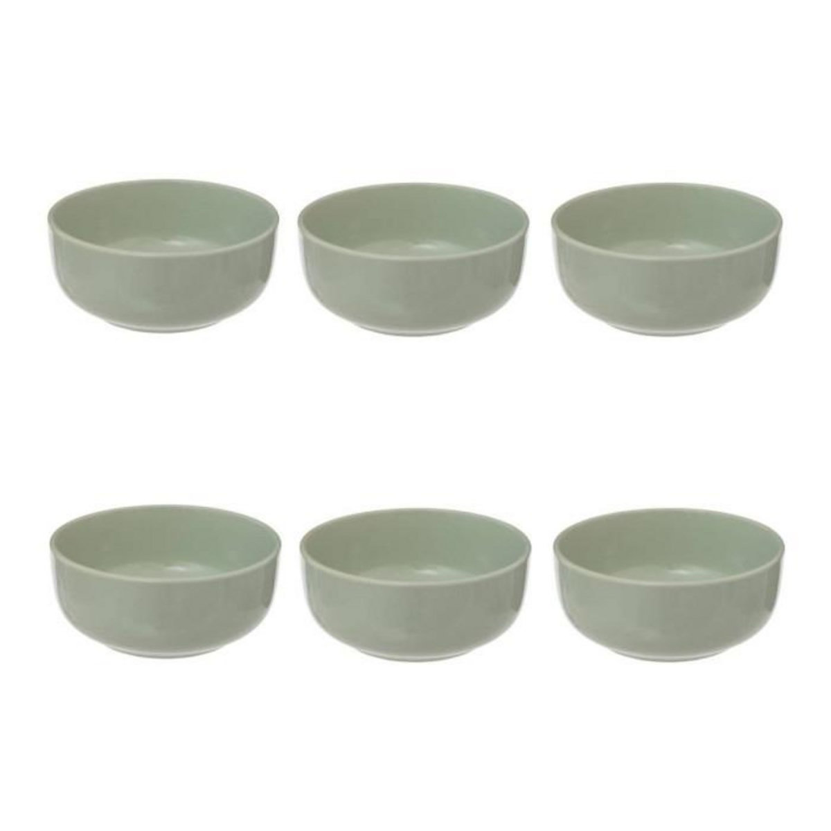 SECRET DE GOURMET Lot de 6 Coupelles  Marie  15cm Vert Clair