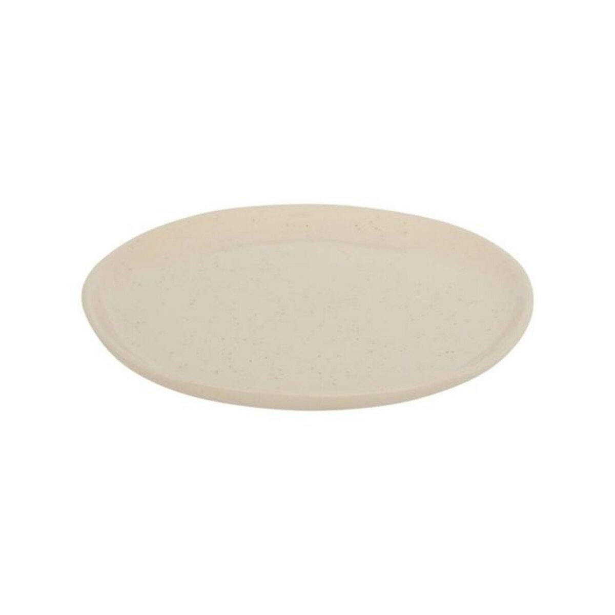 SECRET DE GOURMET Lot de 6 Assiettes à Dessert en Faïence  Wonja  21cm Crème