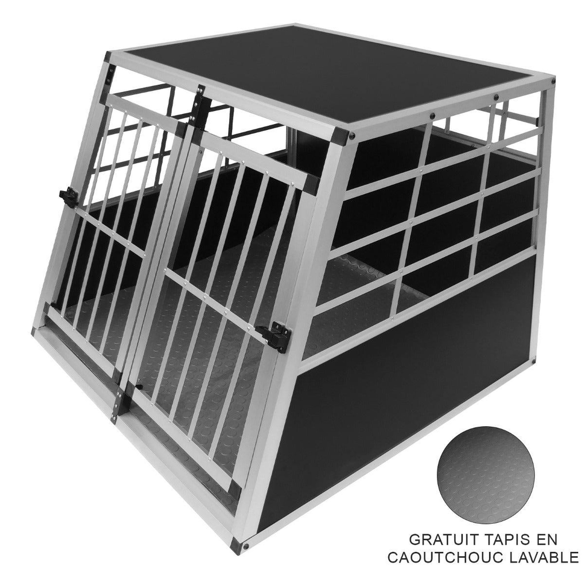Voir la diapositive 2 : MONSTERSHOP Cage de transport pour animaux grand format - deux portes