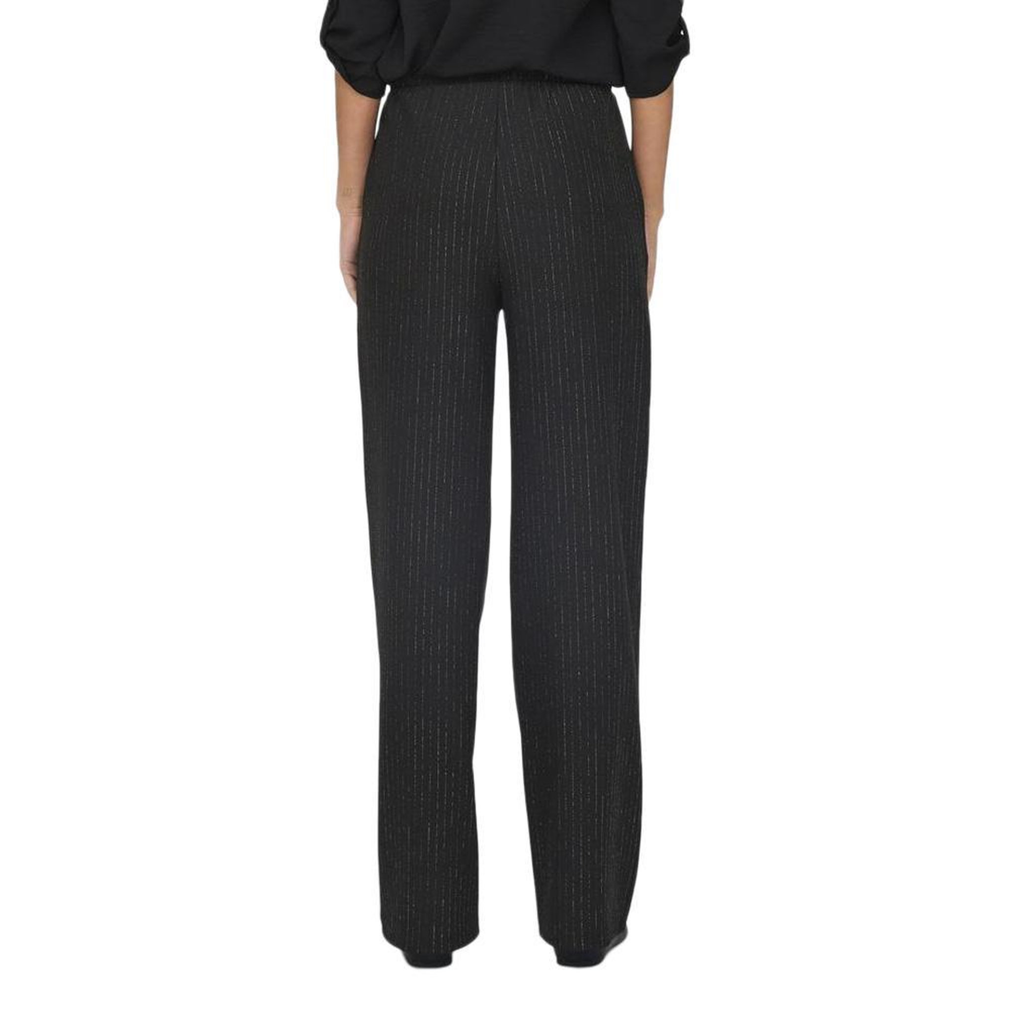 Voir la diapositive 2 : JACQUELINE DE YONG Pantalon fluide Noir JDY Geggo