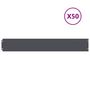 Voir la diapositive 2 : VIDAXL Bordures pelouse 50pcs anthracite 15x103cm acier lamine a froid