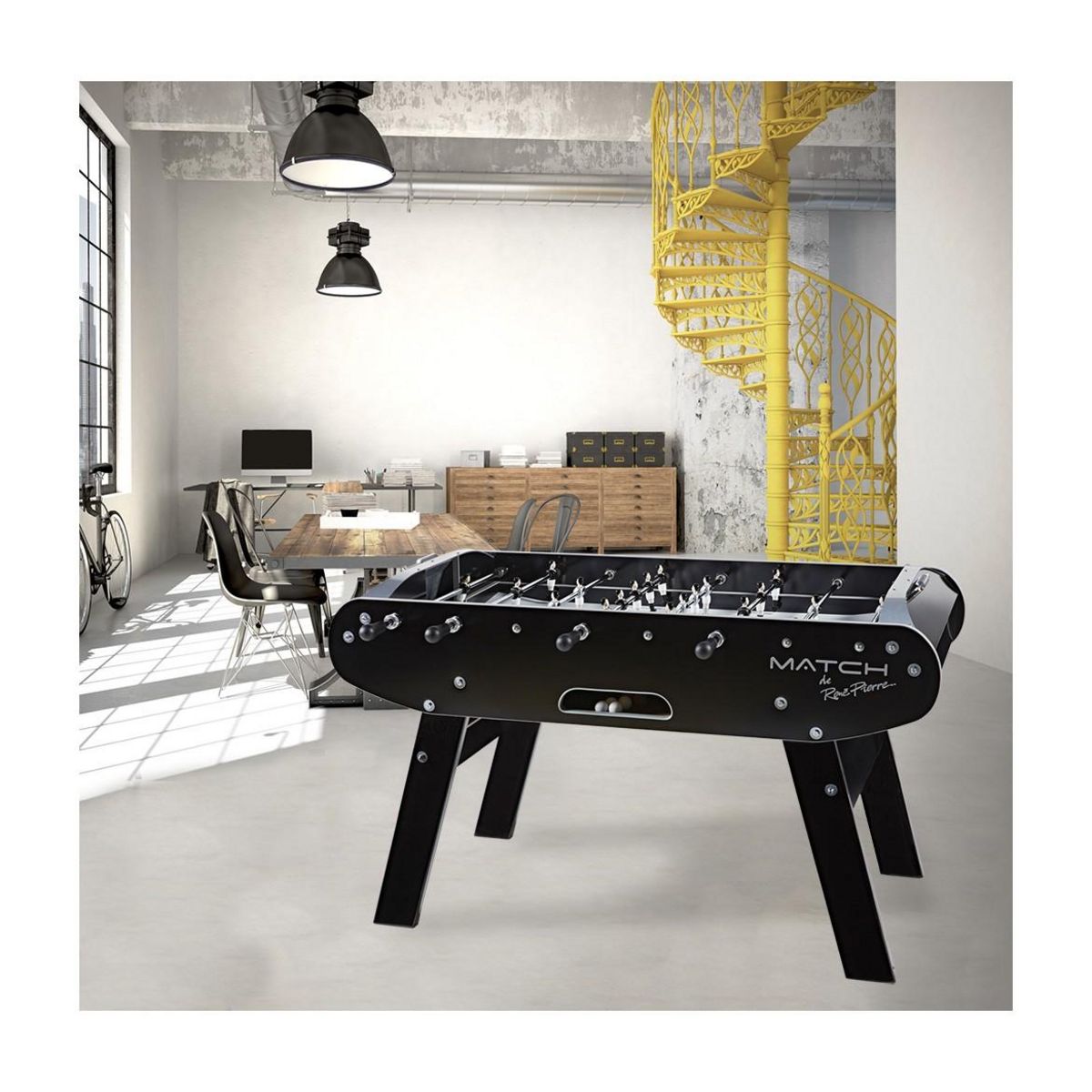 RENE PIERRE Baby-foot Match Noir
