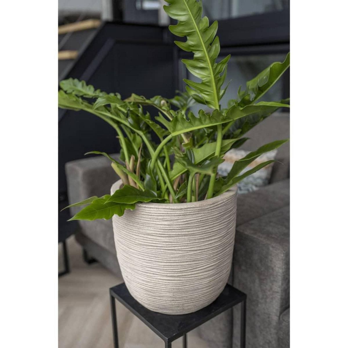 CAPI Capi Pot a fleurs Waste Rib 43x41 cm Beige terrazzo