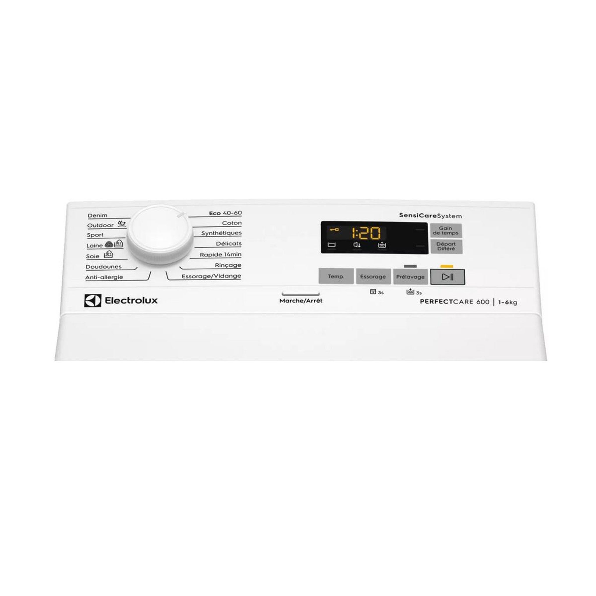 Voir la diapositive 3 : ELECTROLUX Lave-linge 6kg 1300 tours/min blanc - ew6t3365bcz
