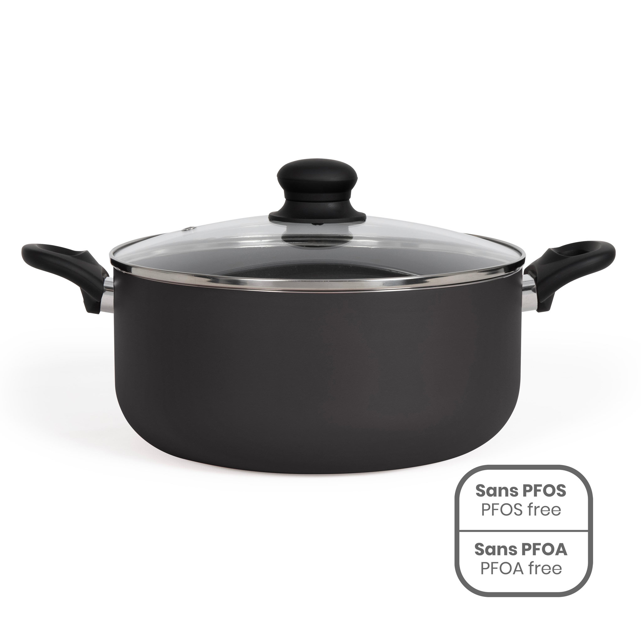 Voir la diapositive 1 : LIVOO Faitout aluminium 28cm avec couvercle - MEP151N