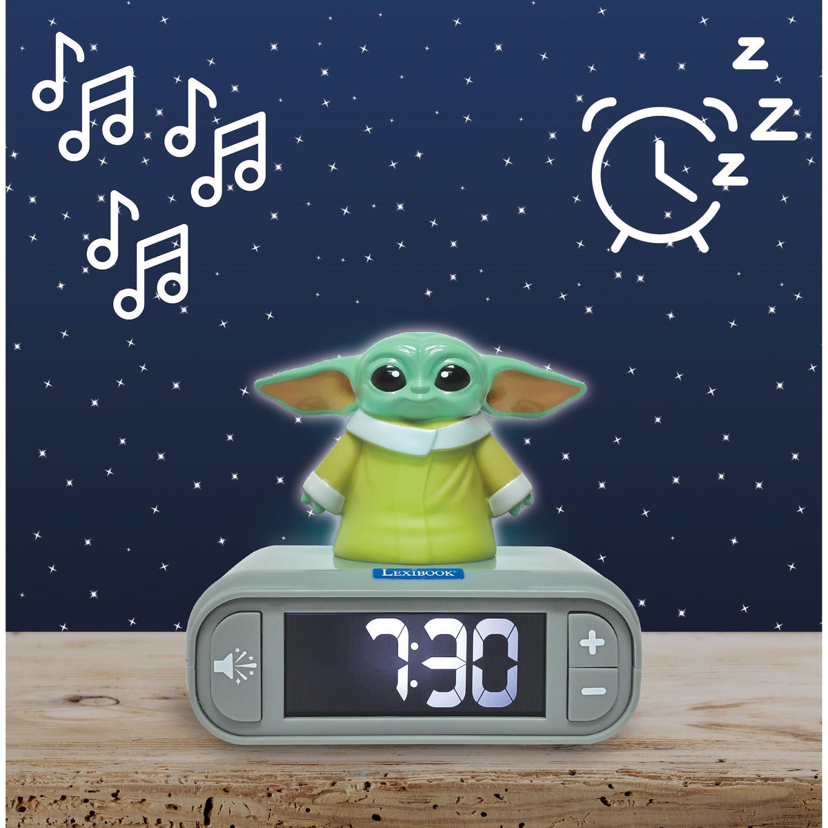 Lexibook Réveil avec veilleuse Star Wars en 3D