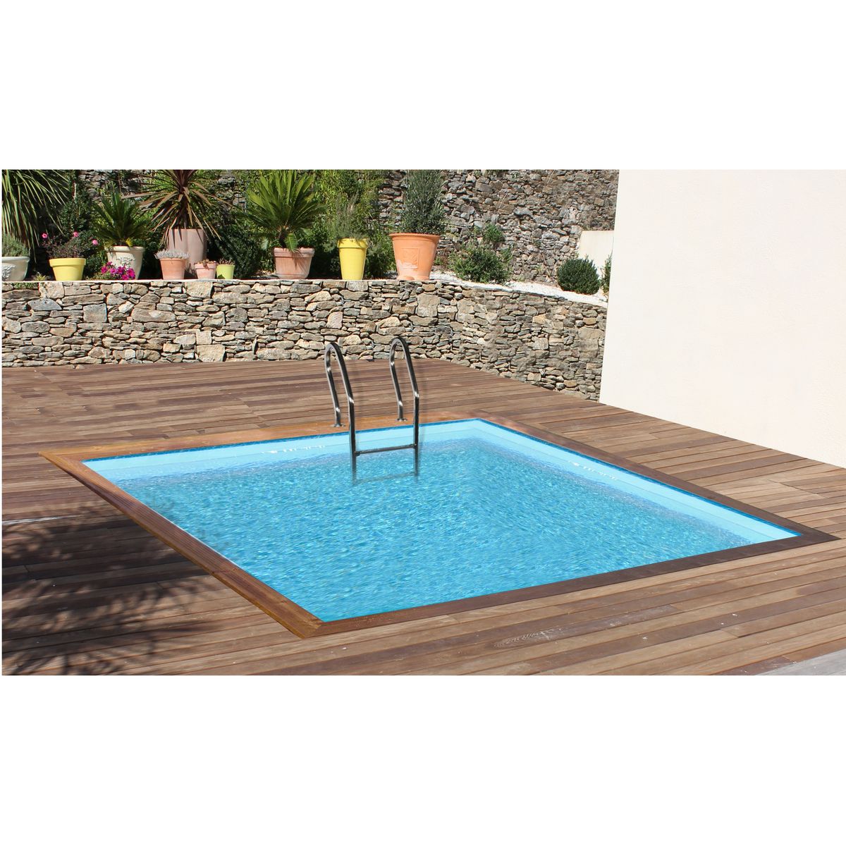 SUNBAY Piscine bois MYRINA 3 x 3 x H1,20m