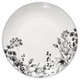 Voir la diapositive 1 : SECRET DE GOURMET Lot de 6 Assiettes Plates  White Floral  27cm Blanc