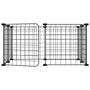 Voir la diapositive 3 : VIDAXL Cage animaux de compagnie a 8 panneaux et porte Noir 35x35 cm